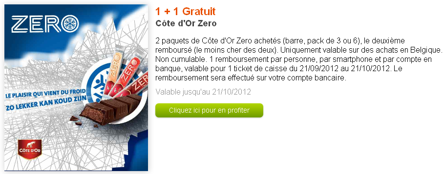 C te D Or Z ro 1 1 Gratuit Avec MyShopi 21 10 12 Je Suis Malin