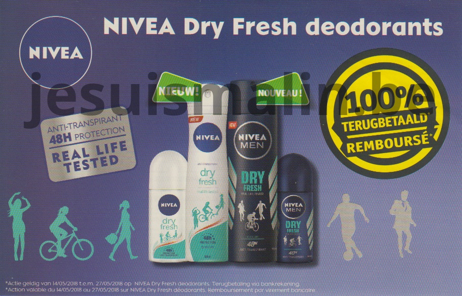 Déodorant Nivea Dry Fresh gratuit